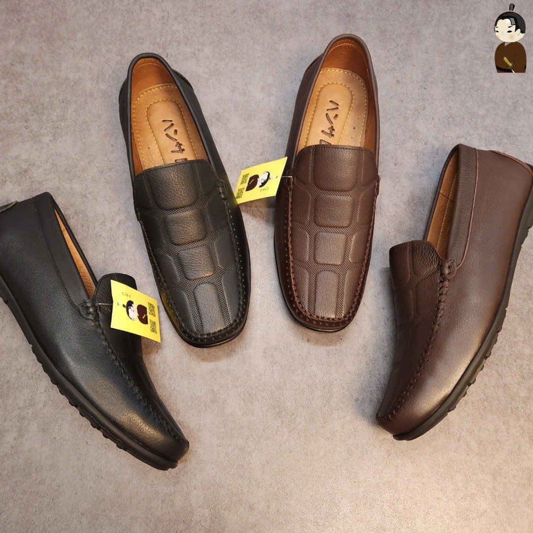 Hansamu Kai - Office Moccasin DGD9 Black