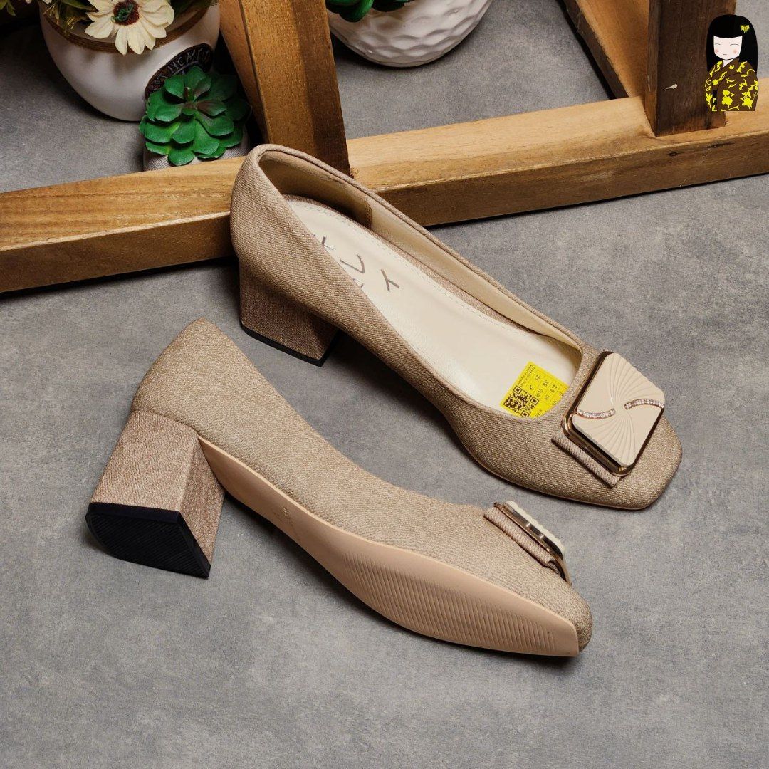 Kirei Kyōyō - Office Block Heel CP1 Khaki