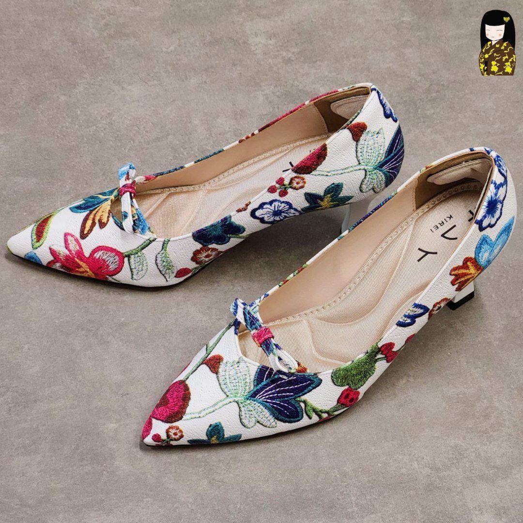 Kirei Biteki - Office Kitten Heel CP3 White