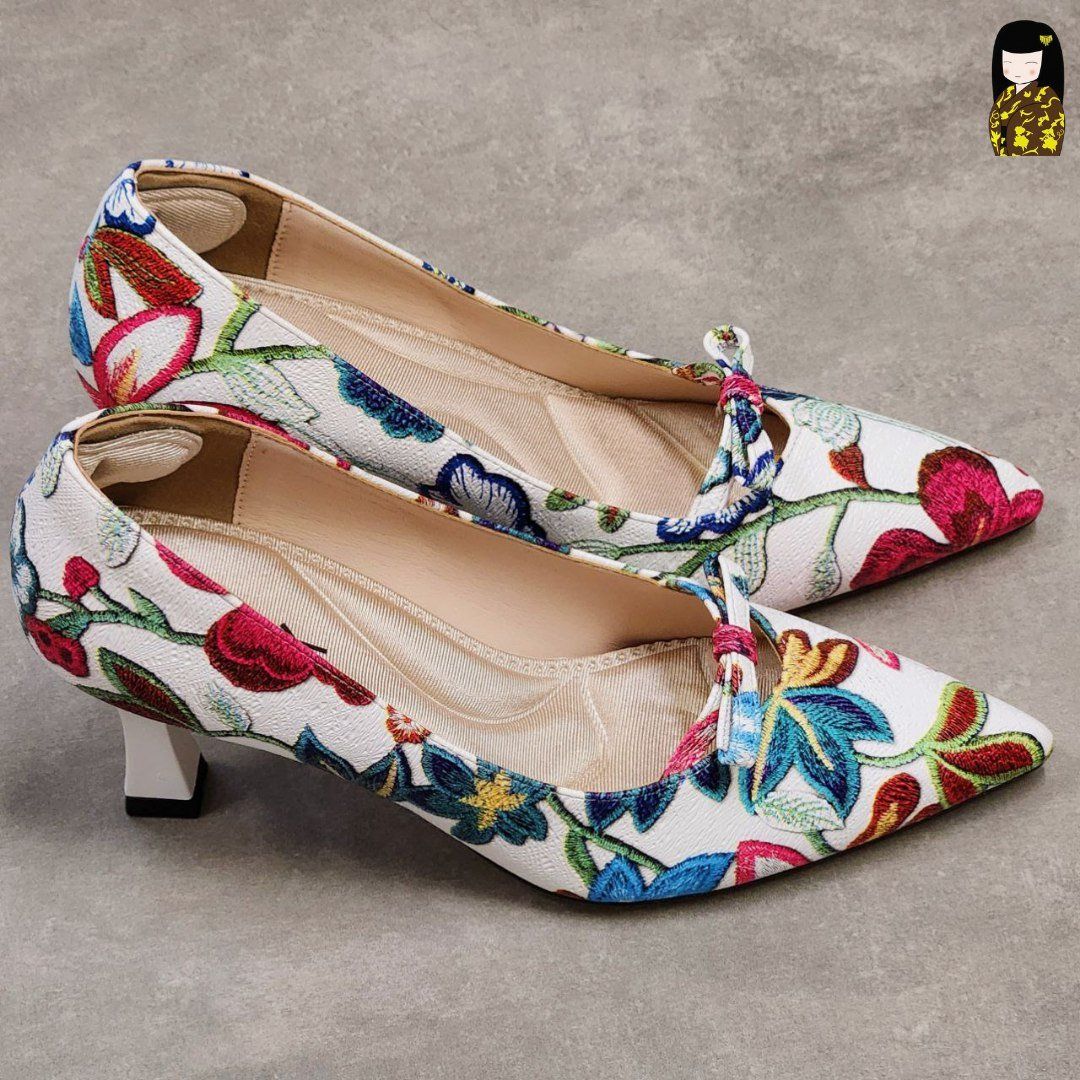 Kirei Biteki - Office Kitten Heel CP3 White