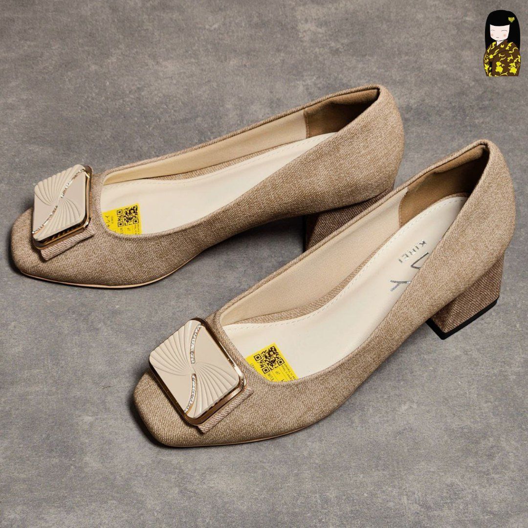 Kirei Kyōyō - Office Block Heel CP1 Khaki