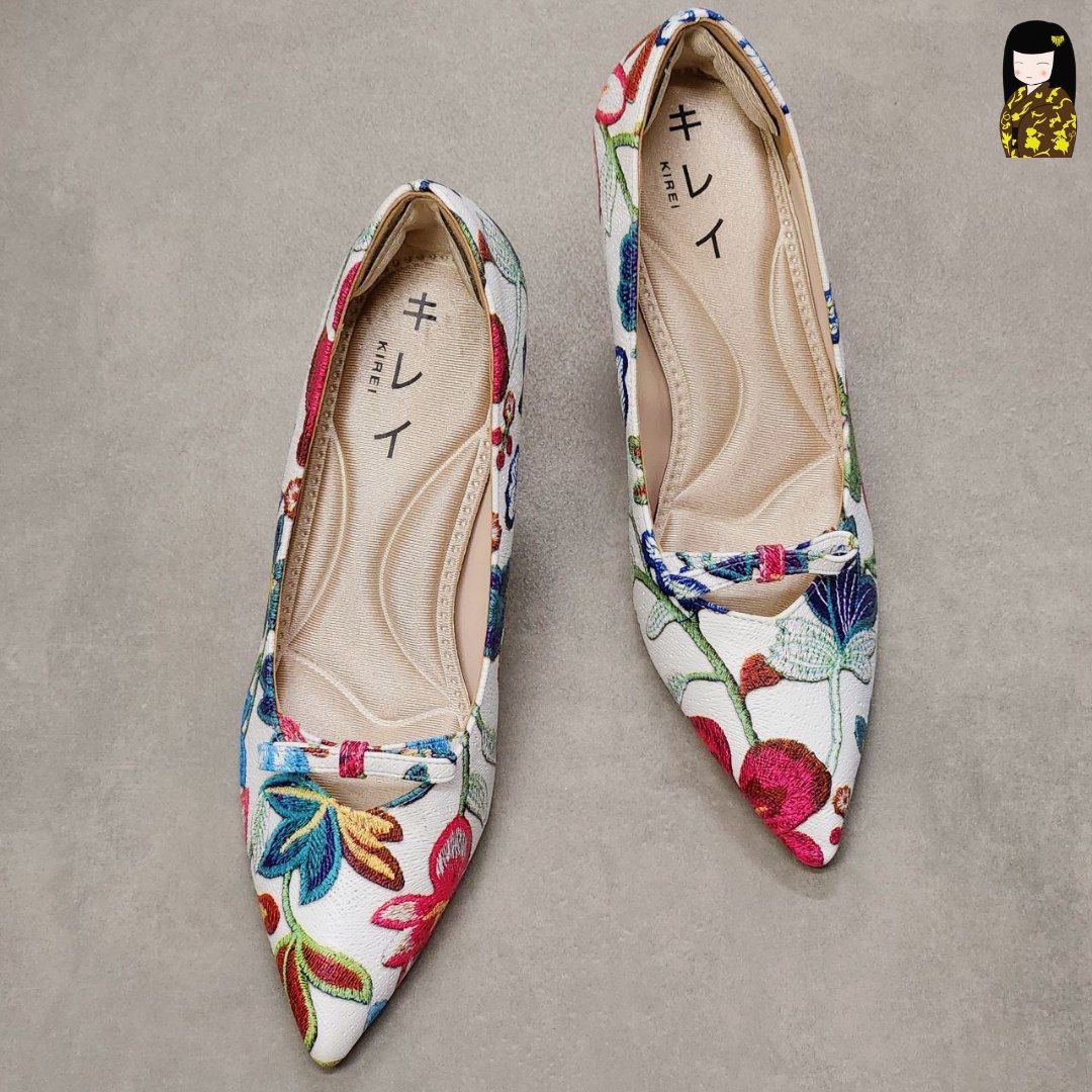 Kirei Biteki - Office Kitten Heel CP3 White