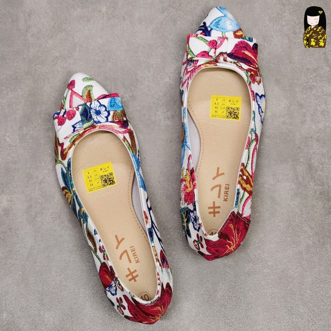 Kirei Office Hi 3D Wedge Shoes FEP 5P Pink White