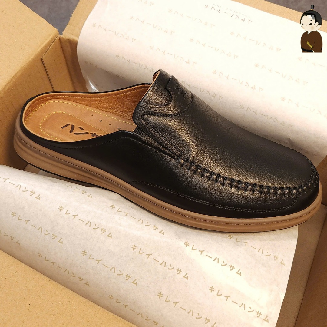 Hansamu Zen - Office Mules V1 DGD11 Black
