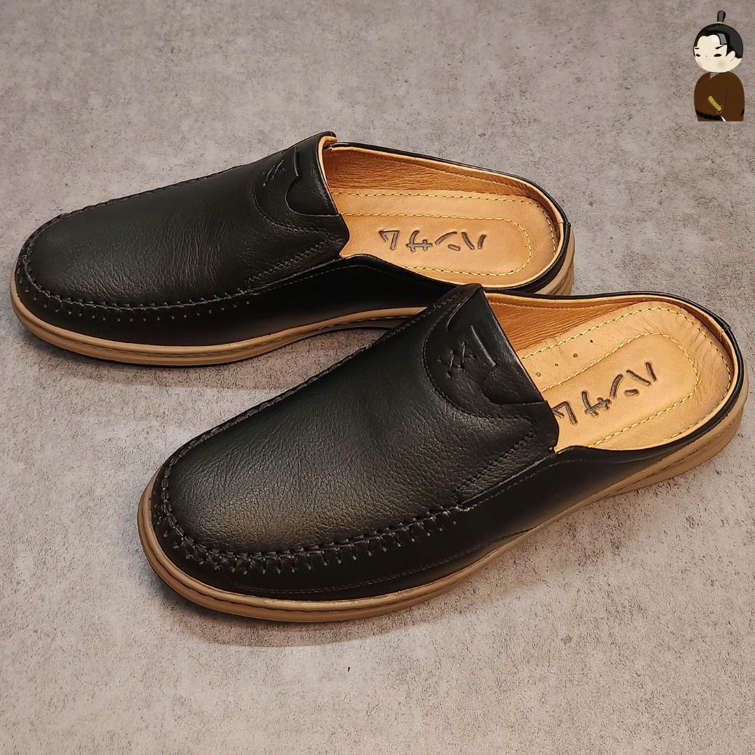 Hansamu Zen - Office Mules V1 DGD11 Black