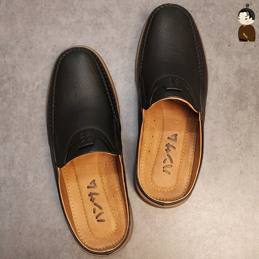 Hansamu Zen - Office Mules V1 DGD11 Black