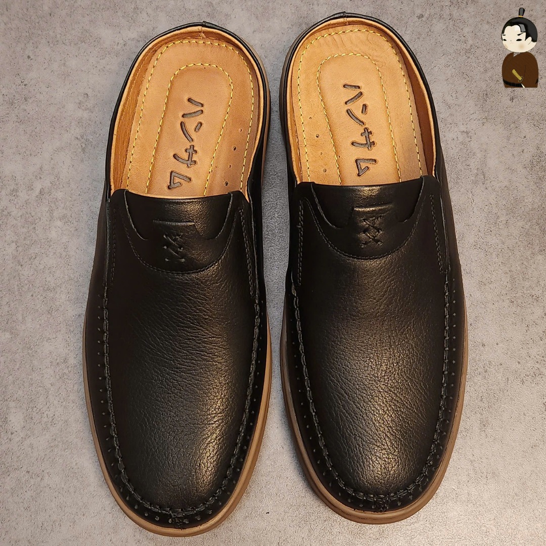 Hansamu Zen - Office Mules V1 DGD11 Black