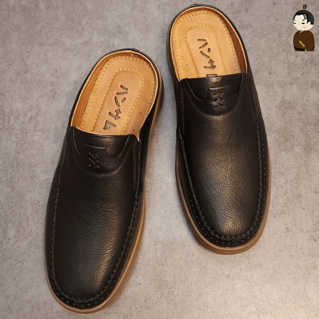Hansamu Zen - Office Mules V1 DGD11 Black