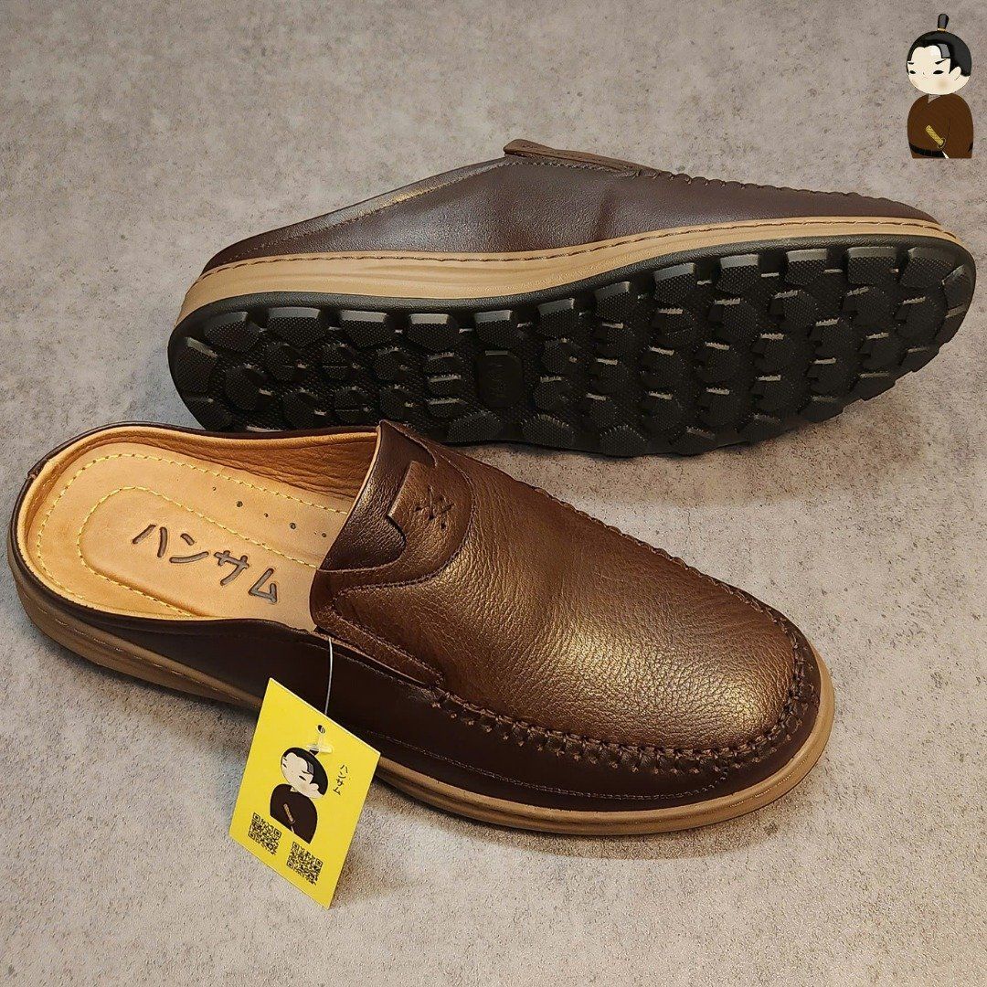 Hansamu Zen - Office Mules V1 DGD11 Caramel