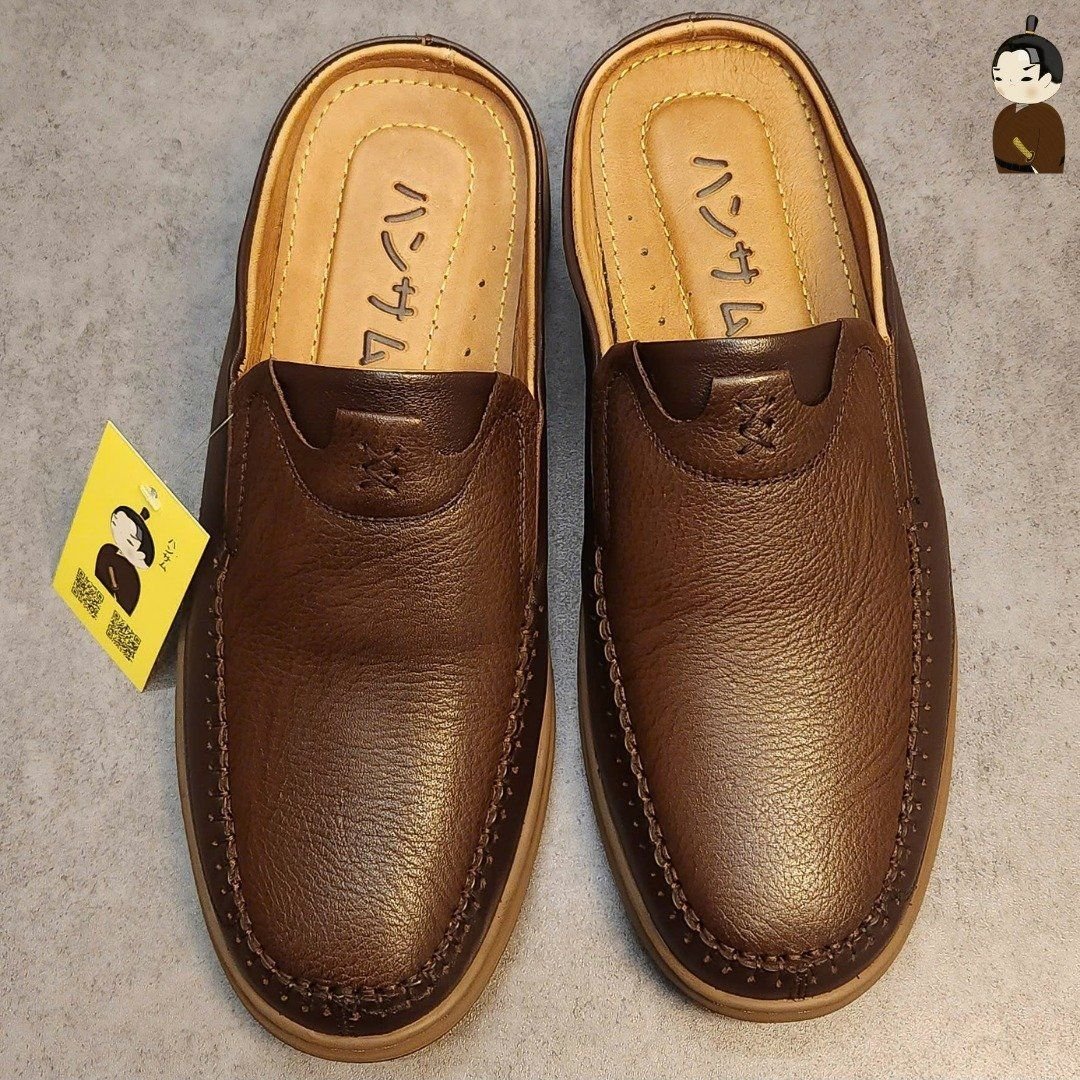 Hansamu Zen - Office Mules V1 DGD11 Caramel
