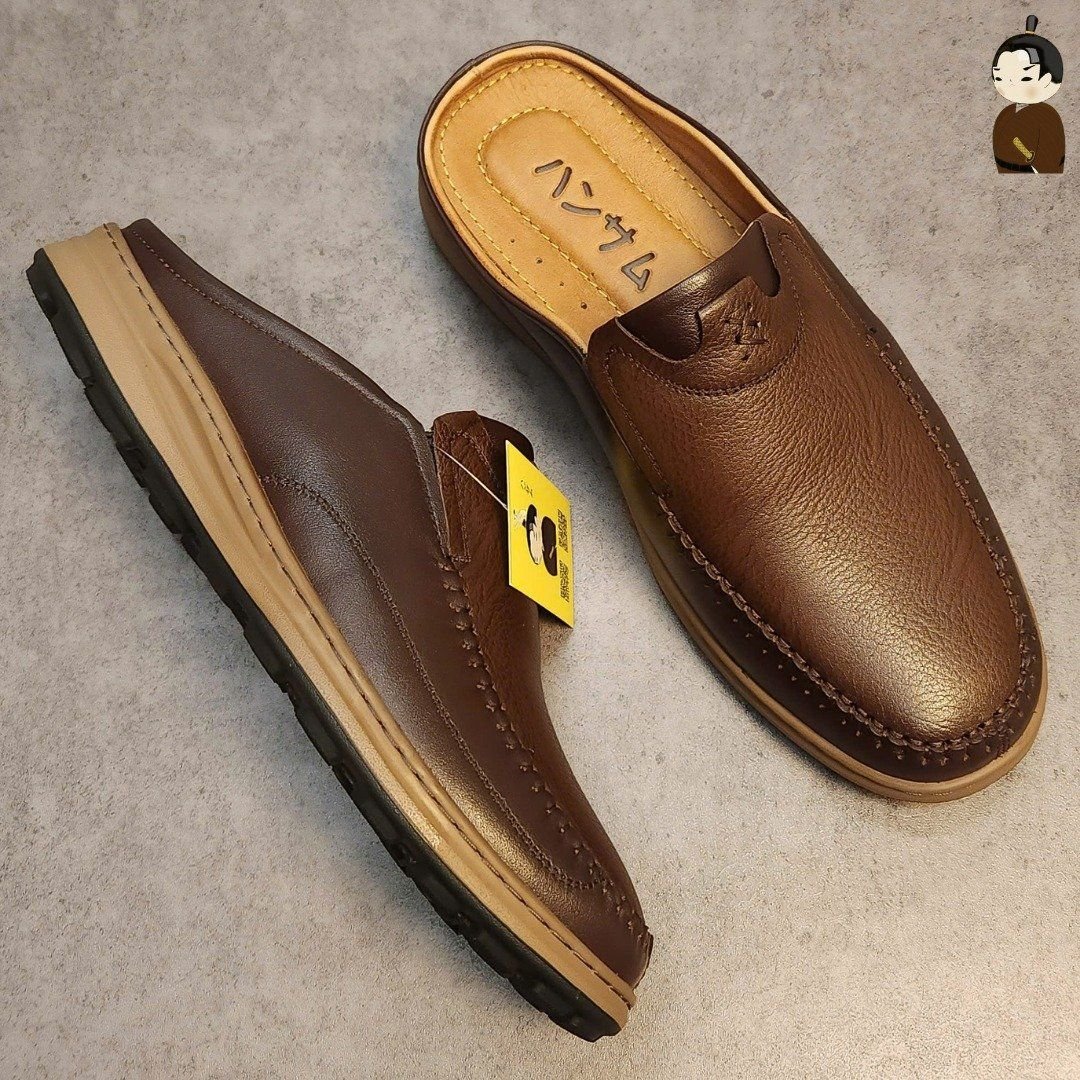 Hansamu Zen - Office Mules V1 DGD11 Caramel