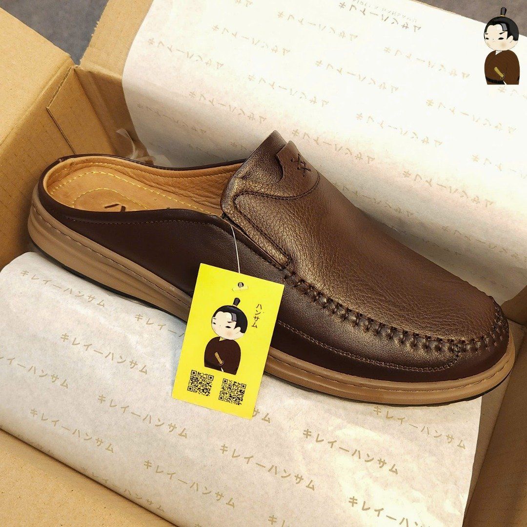Hansamu Zen - Office Mules V1 DGD11 Caramel