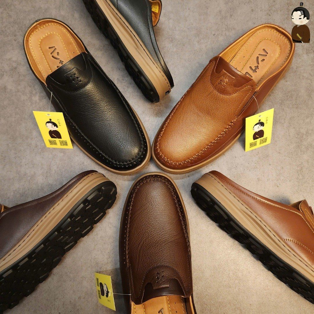 Hansamu Zen - Office Mules V1 DGD11 Caramel