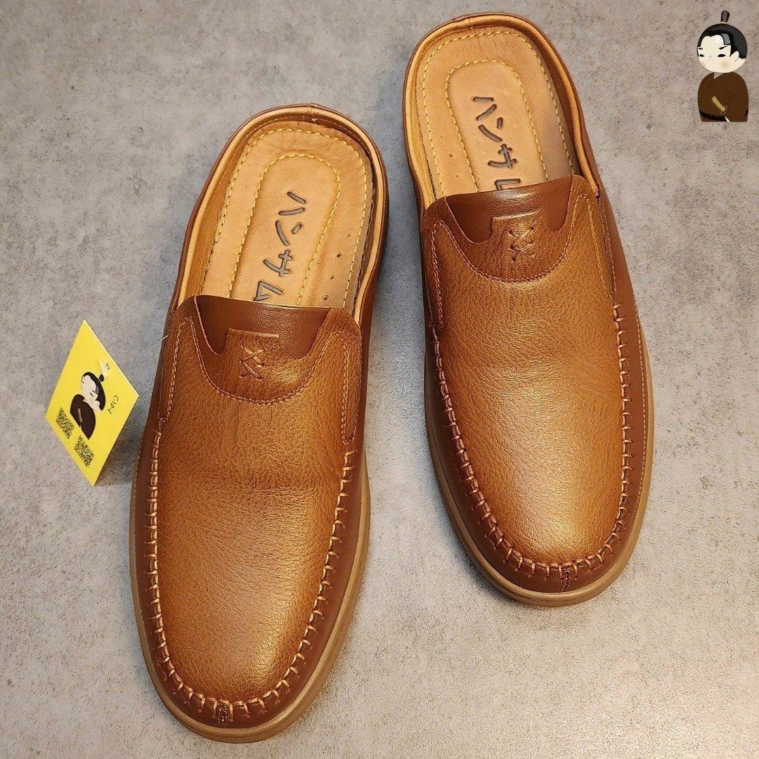 Hansamu Zen - Office Mules V1 DGD11 Brown