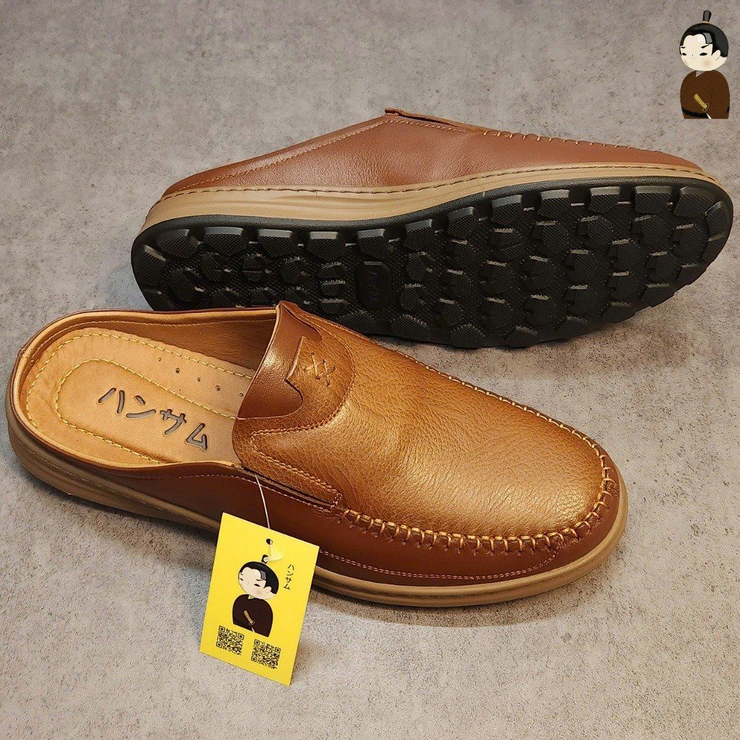 Hansamu Zen - Office Mules V1 DGD11 Brown