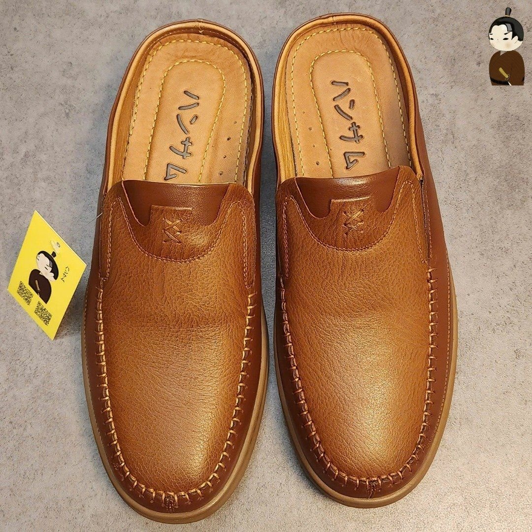 Hansamu Zen - Office Mules V1 DGD11 Brown