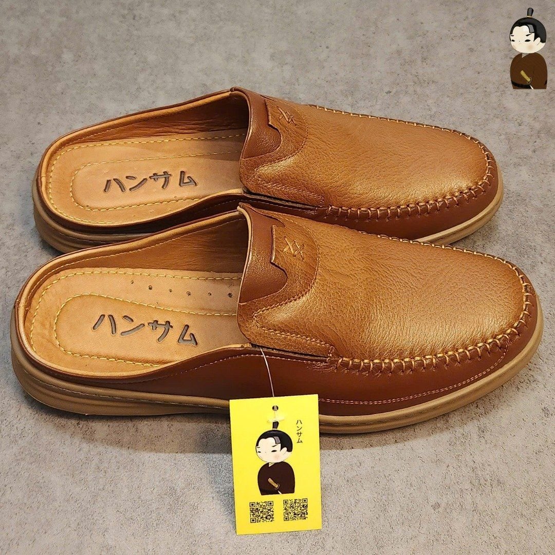 Hansamu Zen - Office Mules V1 DGD11 Brown