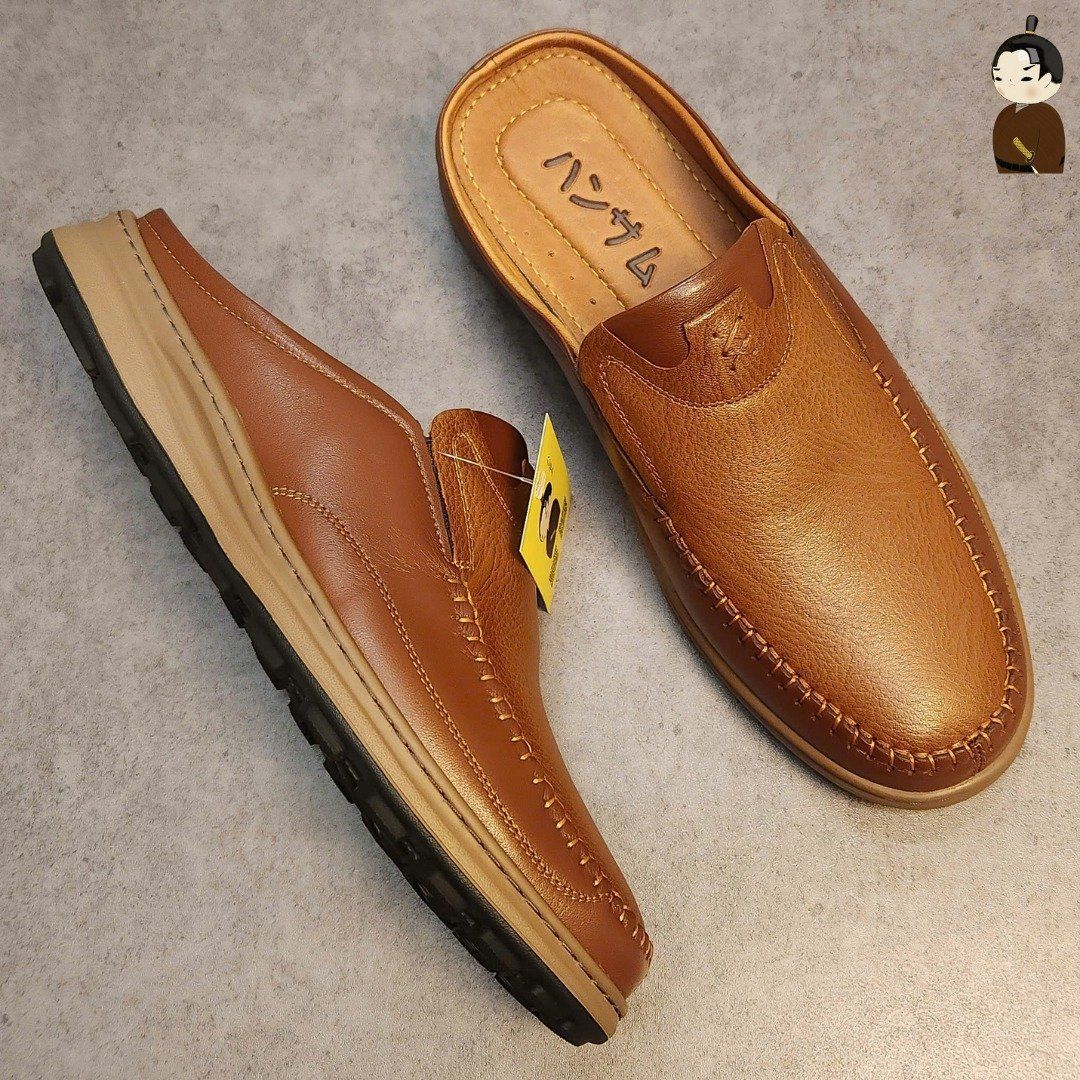 Hansamu Zen - Office Mules V1 DGD11 Brown