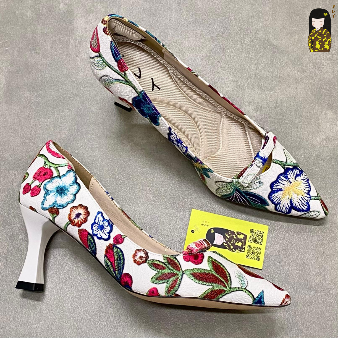 Kirei Biteki - Office Kitten Heel CP3 White