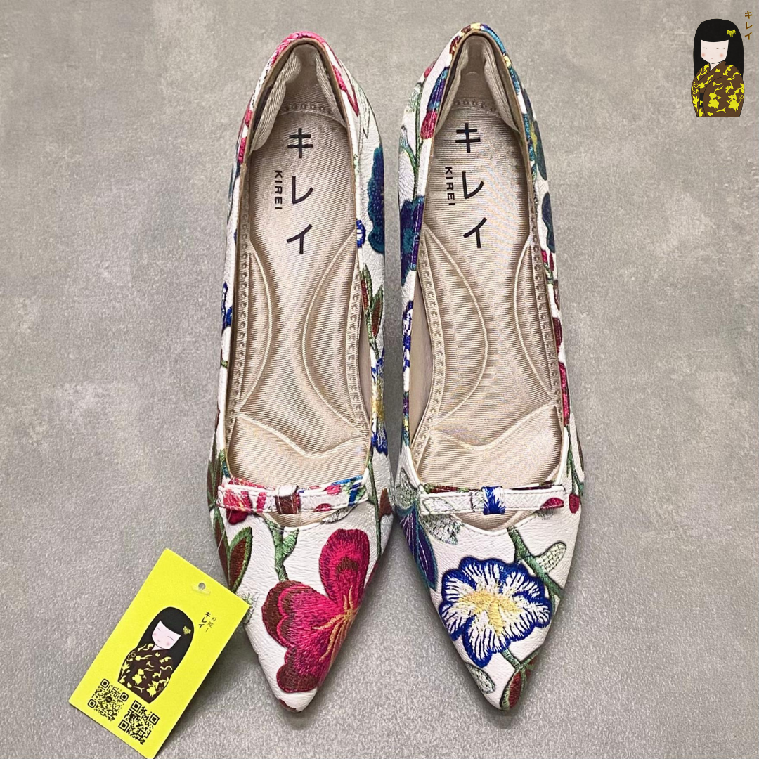 Kirei Biteki - Office Kitten Heel CP3 White