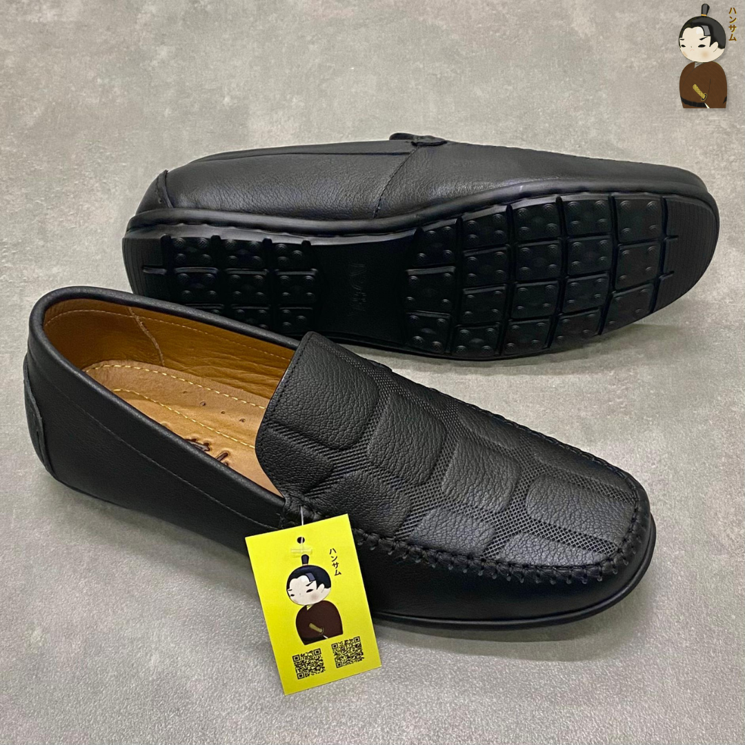 Hansamu Kai - Office Moccasin DGD9 Black