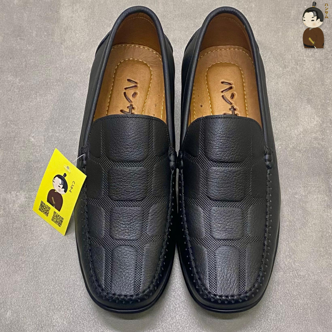 Hansamu Kai - Office Moccasin DGD9 Black