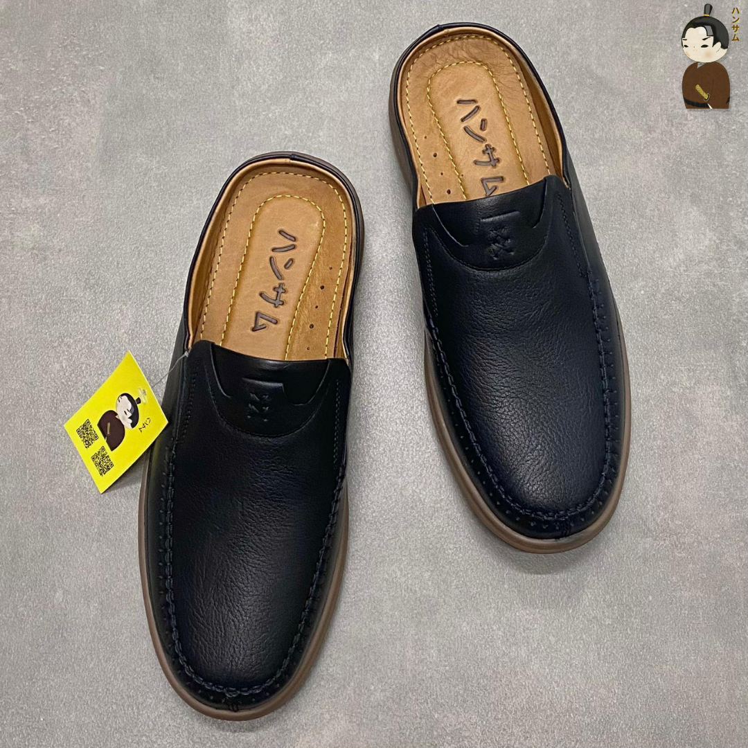 Hansamu Zen - Office Mules V1 DGD11 Black