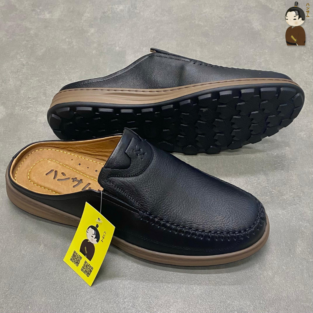 Hansamu Zen - Office Mules V1 DGD11 Black