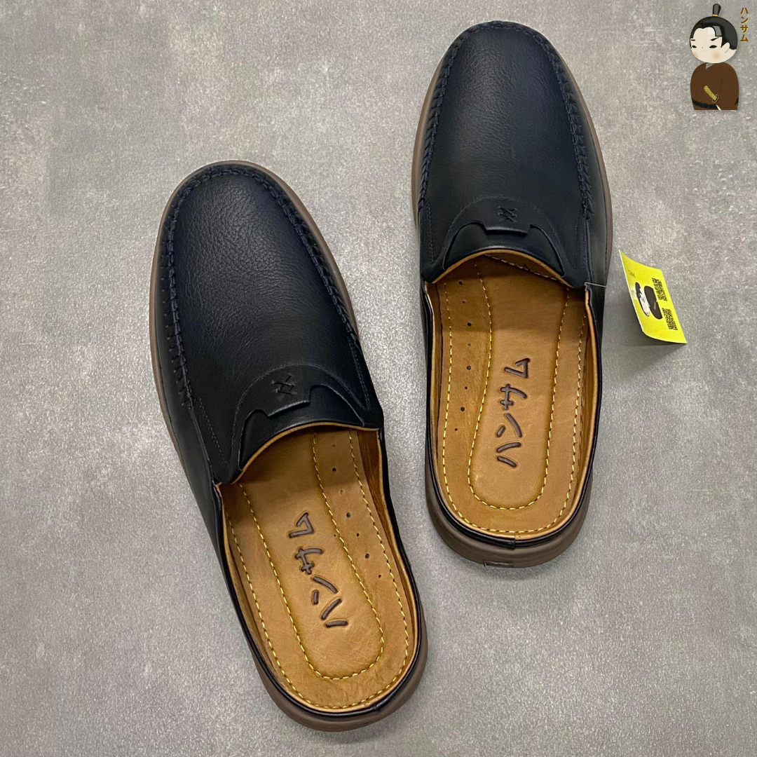 Hansamu Zen - Office Mules V1 DGD11 Black