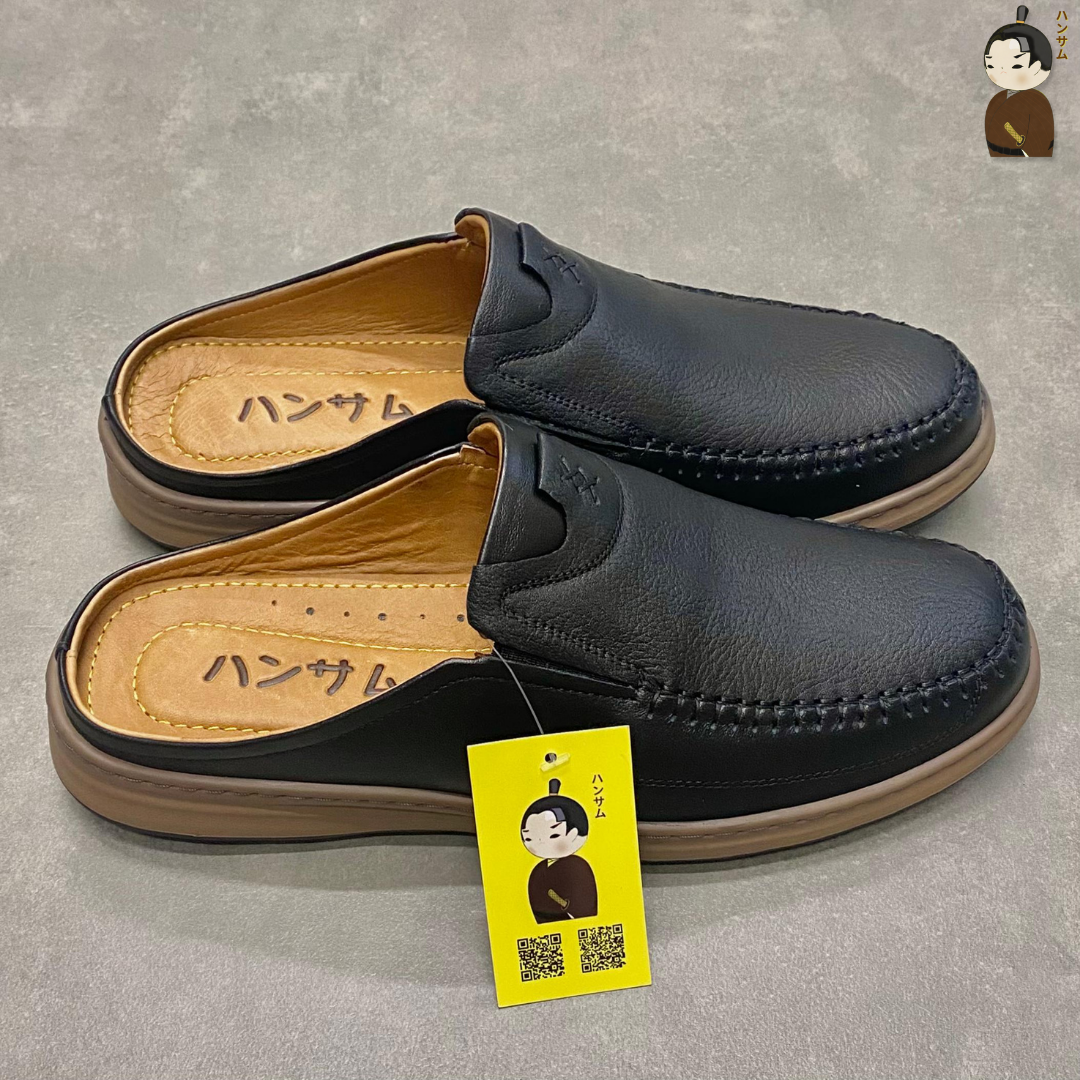 Hansamu Zen - Office Mules V1 DGD11 Black