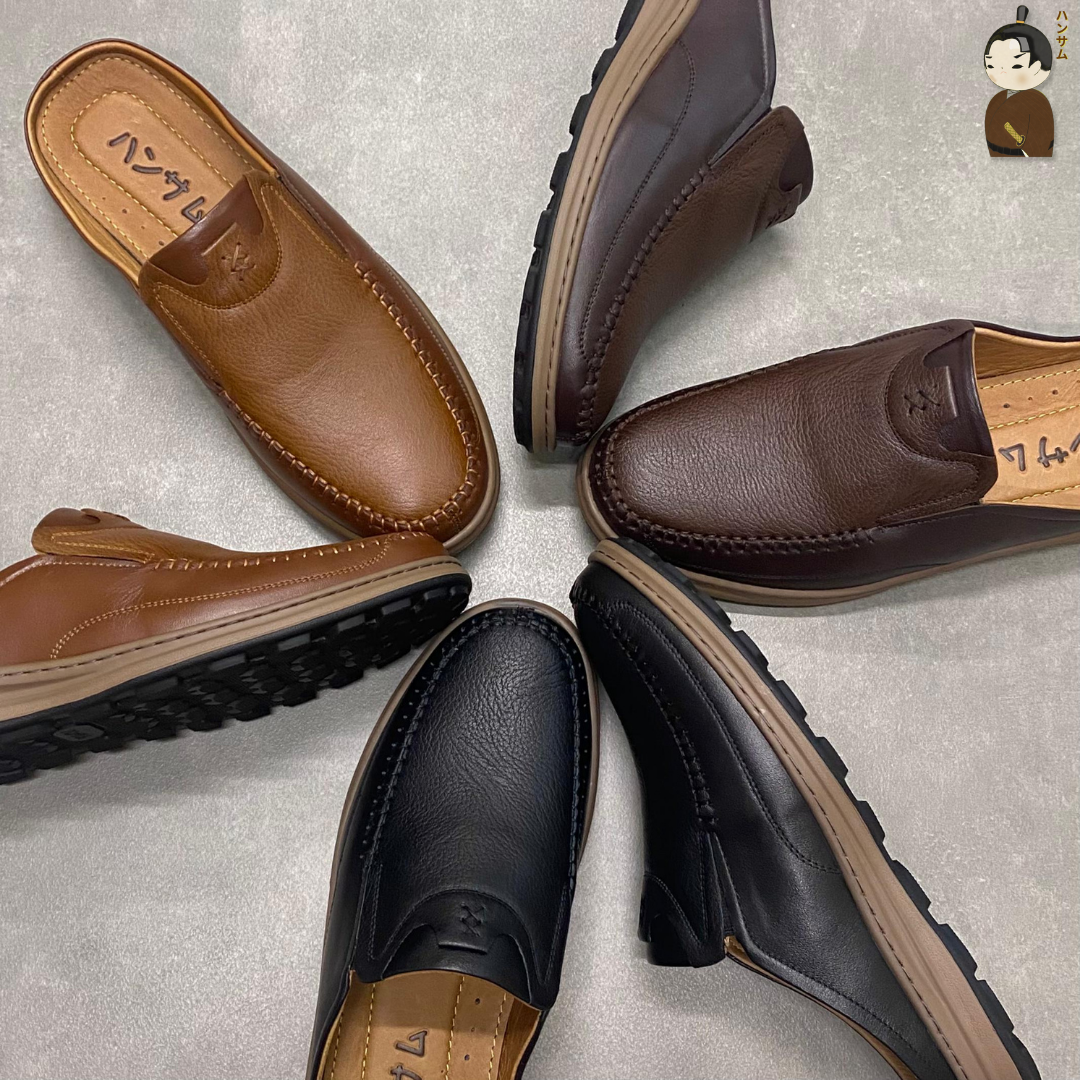 Hansamu Zen - Office Mules V1 DGD11 Black