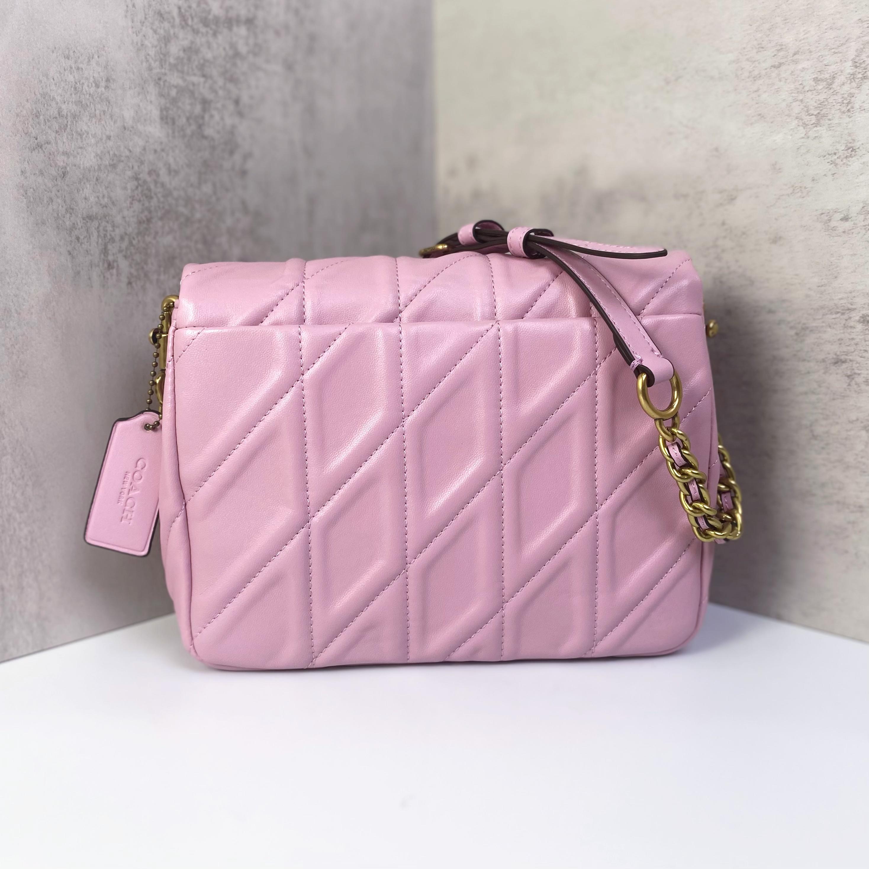 Túi Coach Times Square Tabby Shouder Bag Quilting DS Pink