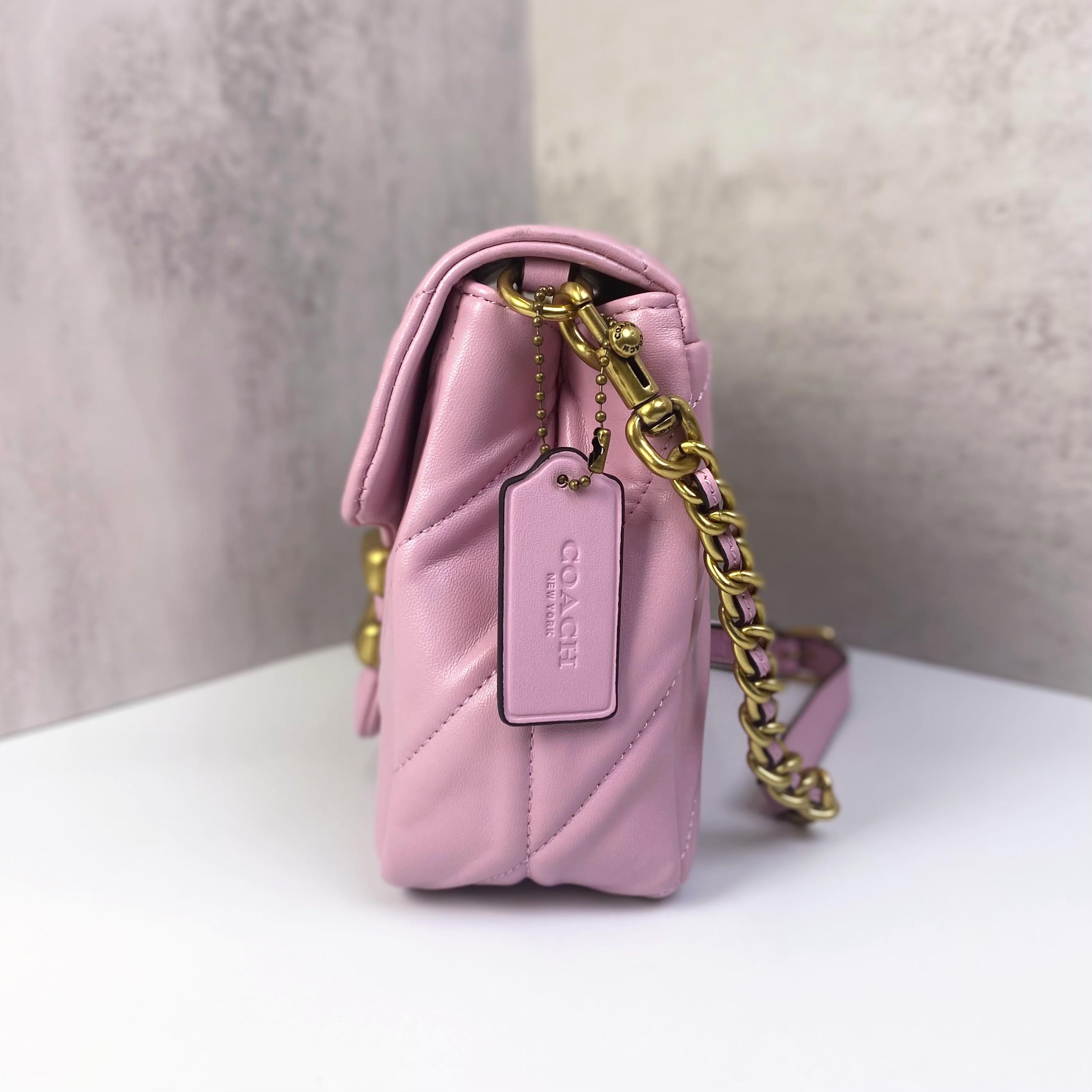 Túi Coach Times Square Tabby Shouder Bag Quilting DS Pink