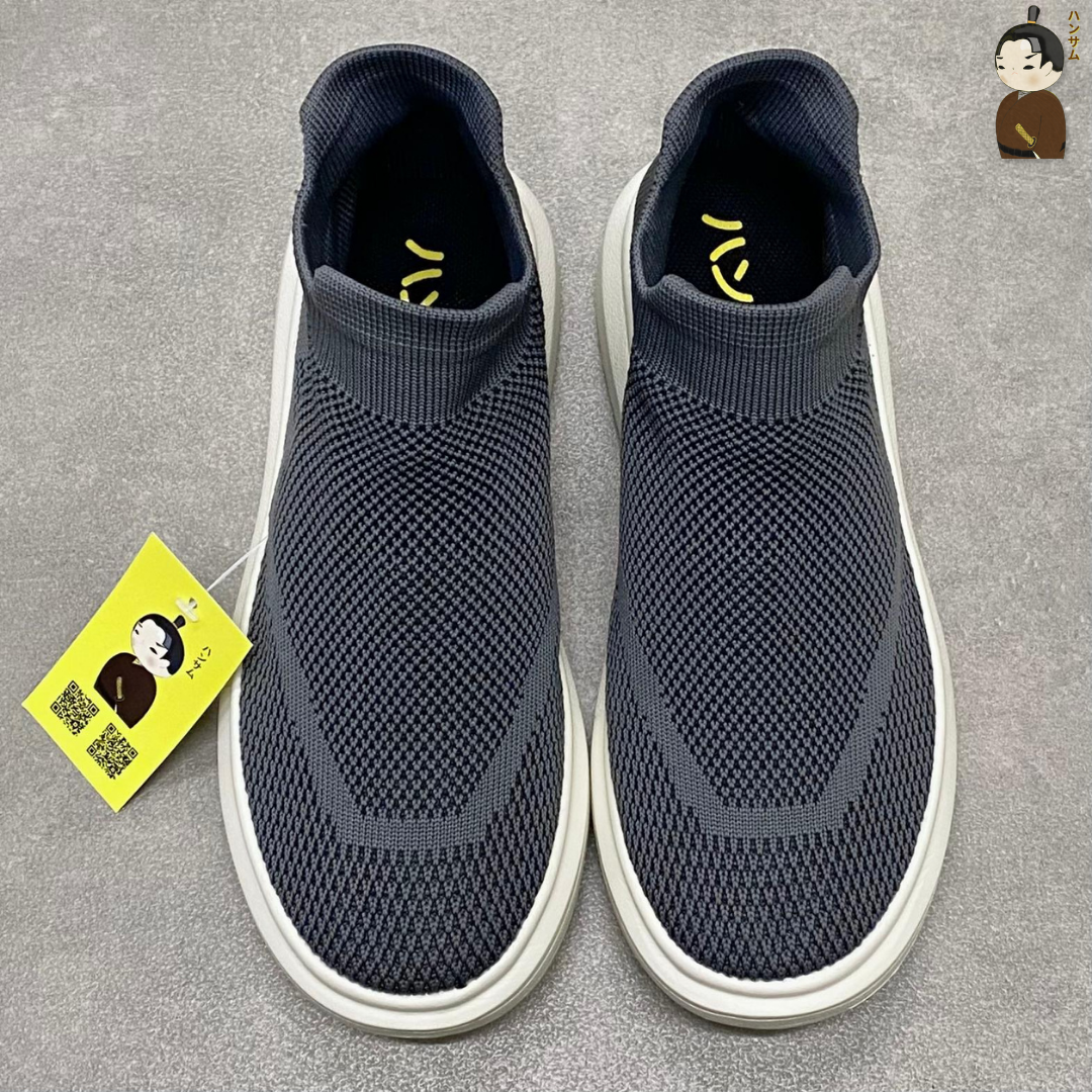 Hansamu walk sock knit unisex HD Gray Japanese sneakers