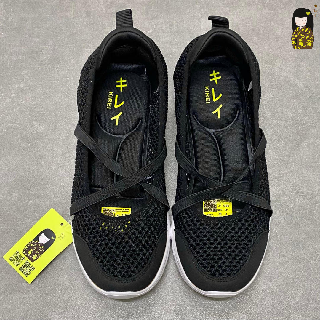 Kirei Walk BG Breathable V2 Ballet Flats Black