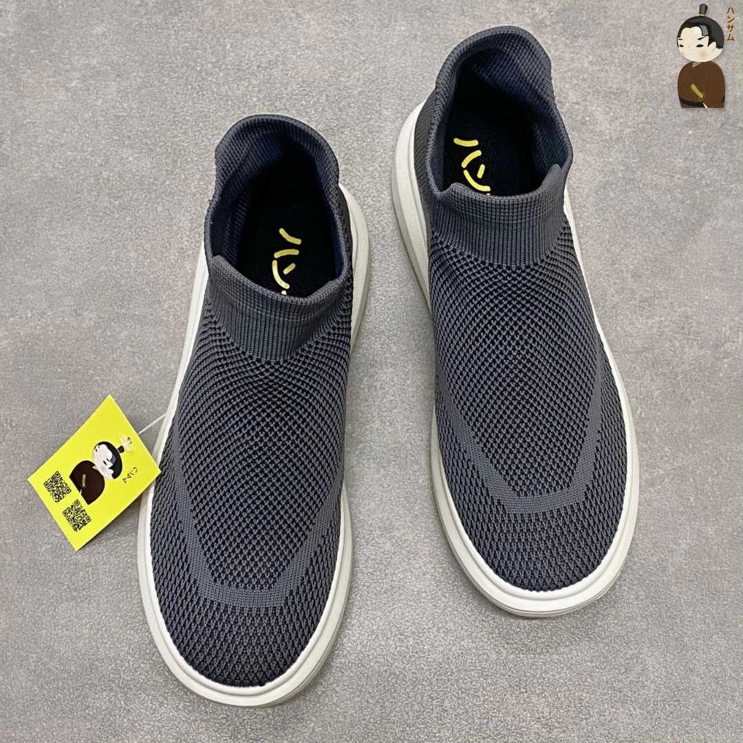 Hansamu walk sock knit unisex HD Gray Japanese sneakers
