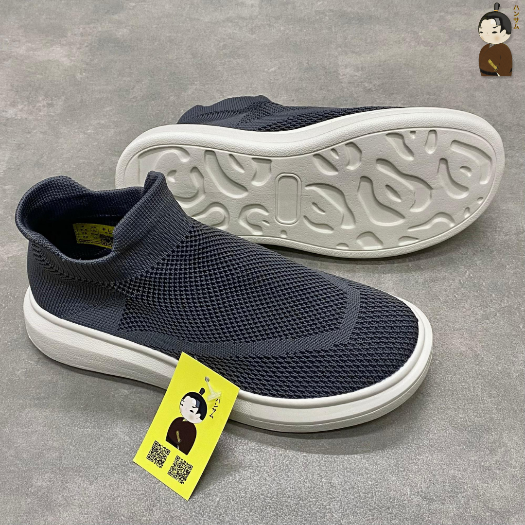 Hansamu walk sock knit unisex HD Gray Japanese sneakers