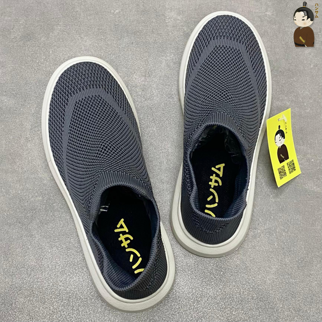 Hansamu walk sock knit unisex HD Gray Japanese sneakers