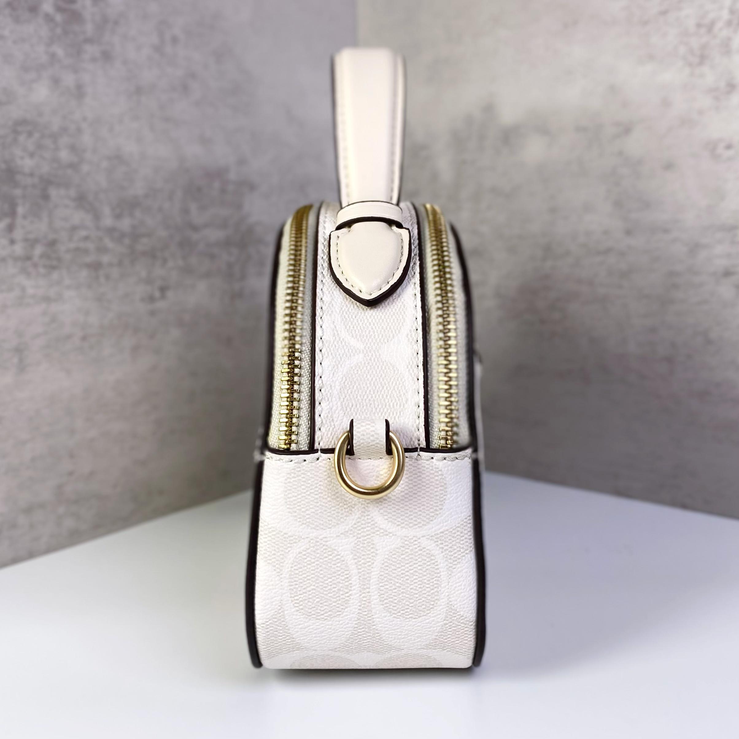 Túi Xách Coach Serena Satchel Canvas DS White - 21x14.5x6.5cm