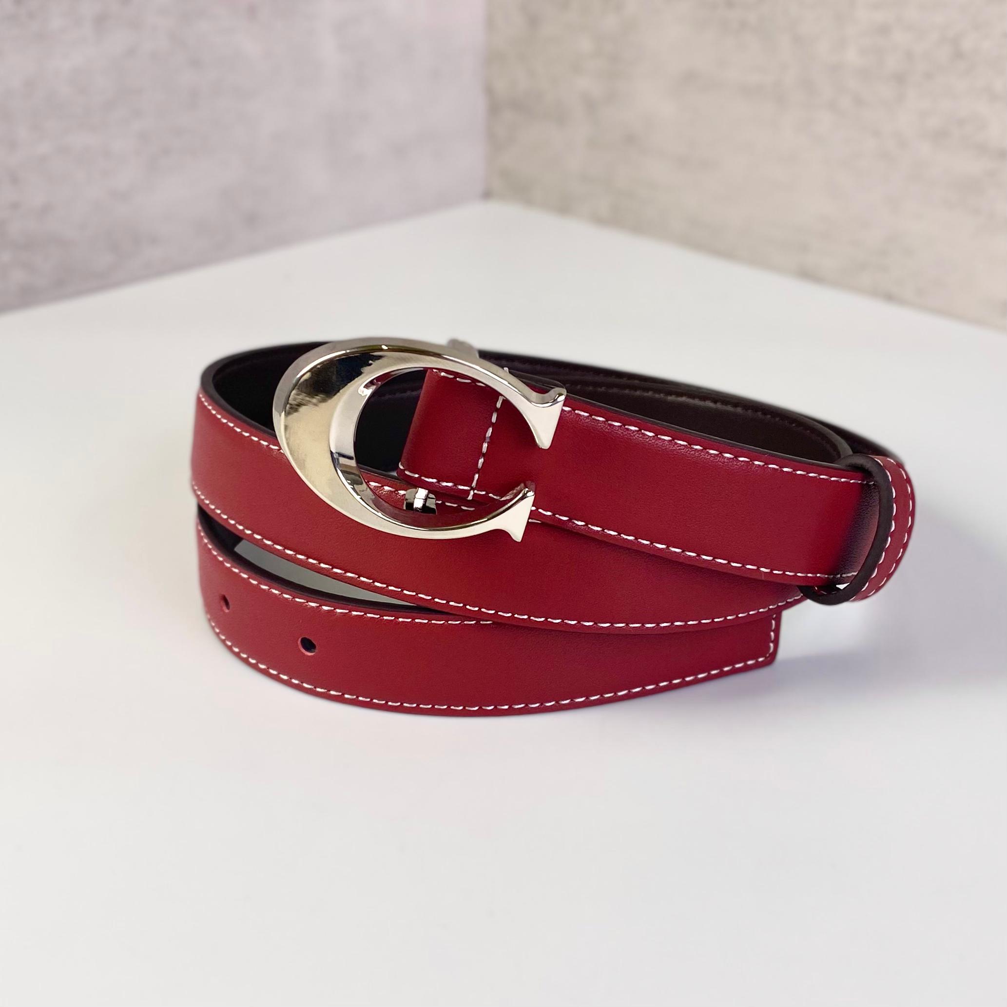 Dây Nịt Coach Logo DS Reb/Silver