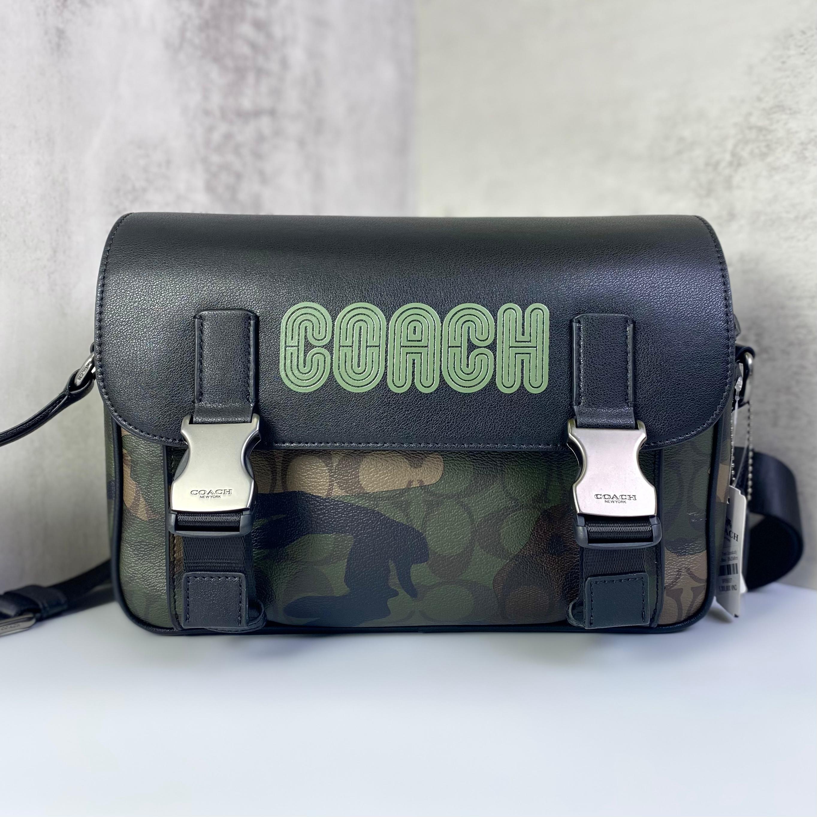 Túi Coach Track Crossbody Camo DS Black
