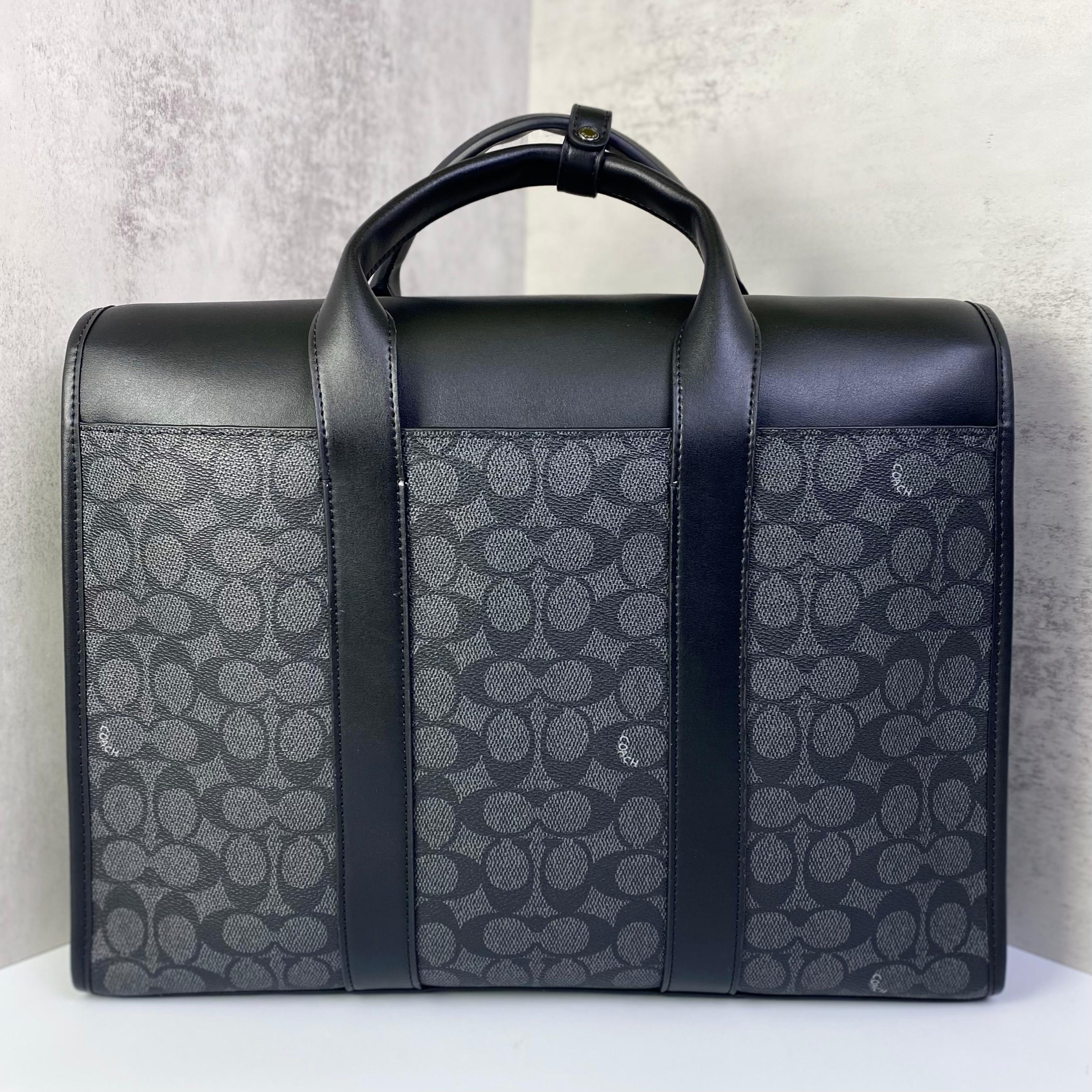 Túi Coach Gotham Portfolio in Signature Leather DS Black