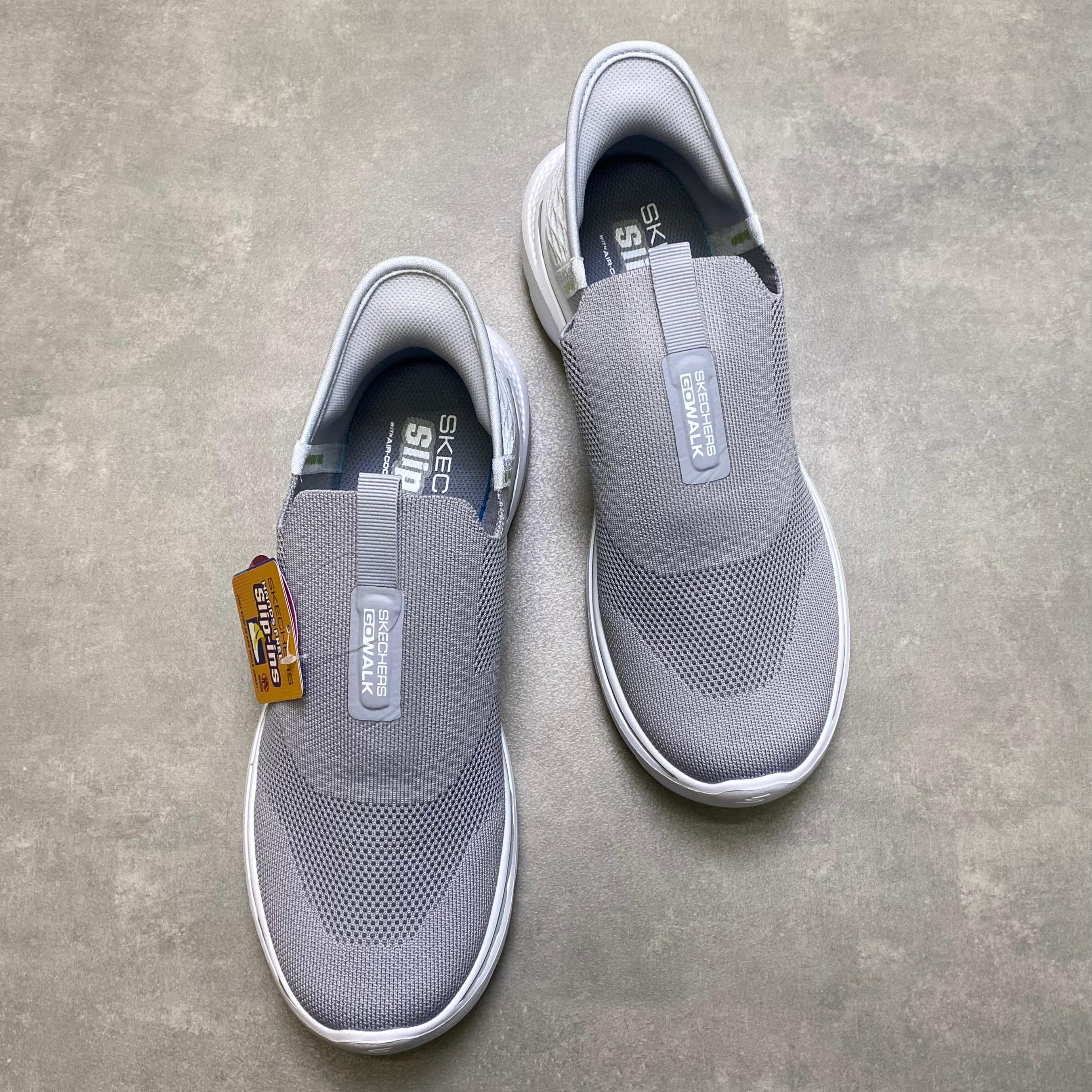 Giày Skechers Herren Go Walk 7 HN2 Grey/Yellow