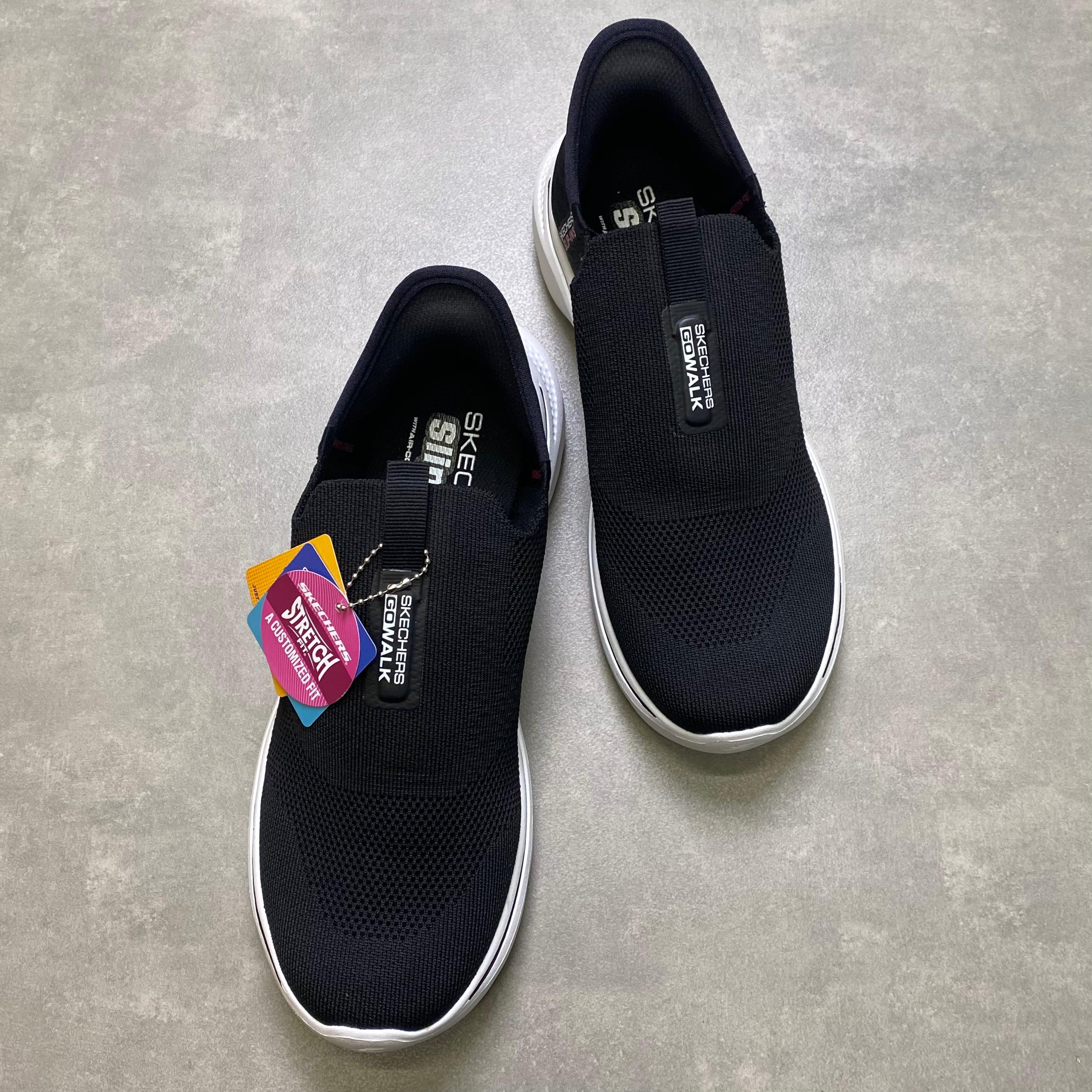 Giày Skechers Herren Go Walk 7 HN2 Black/White