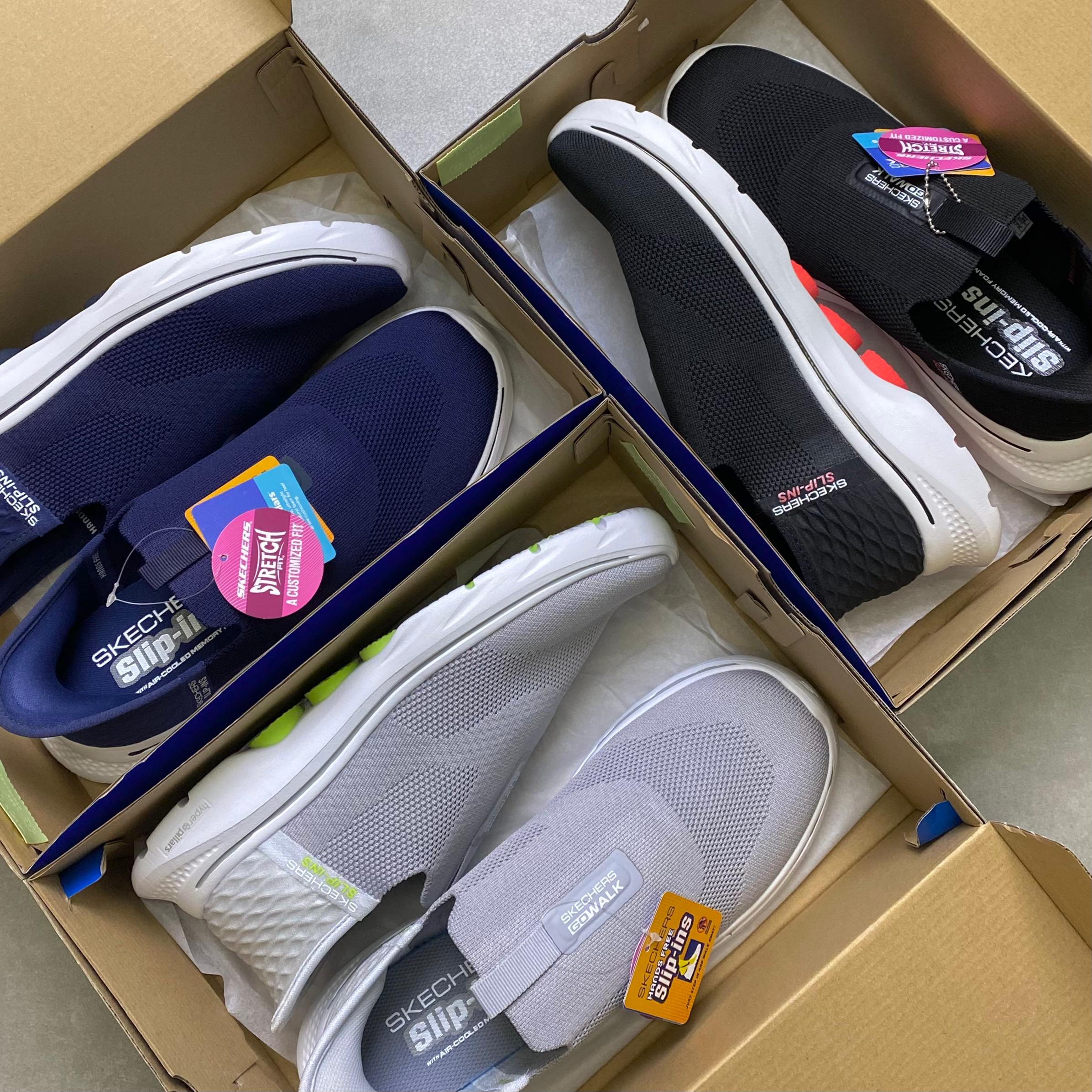 Giày Skechers Herren Go Walk 7 HN2 Navy/White