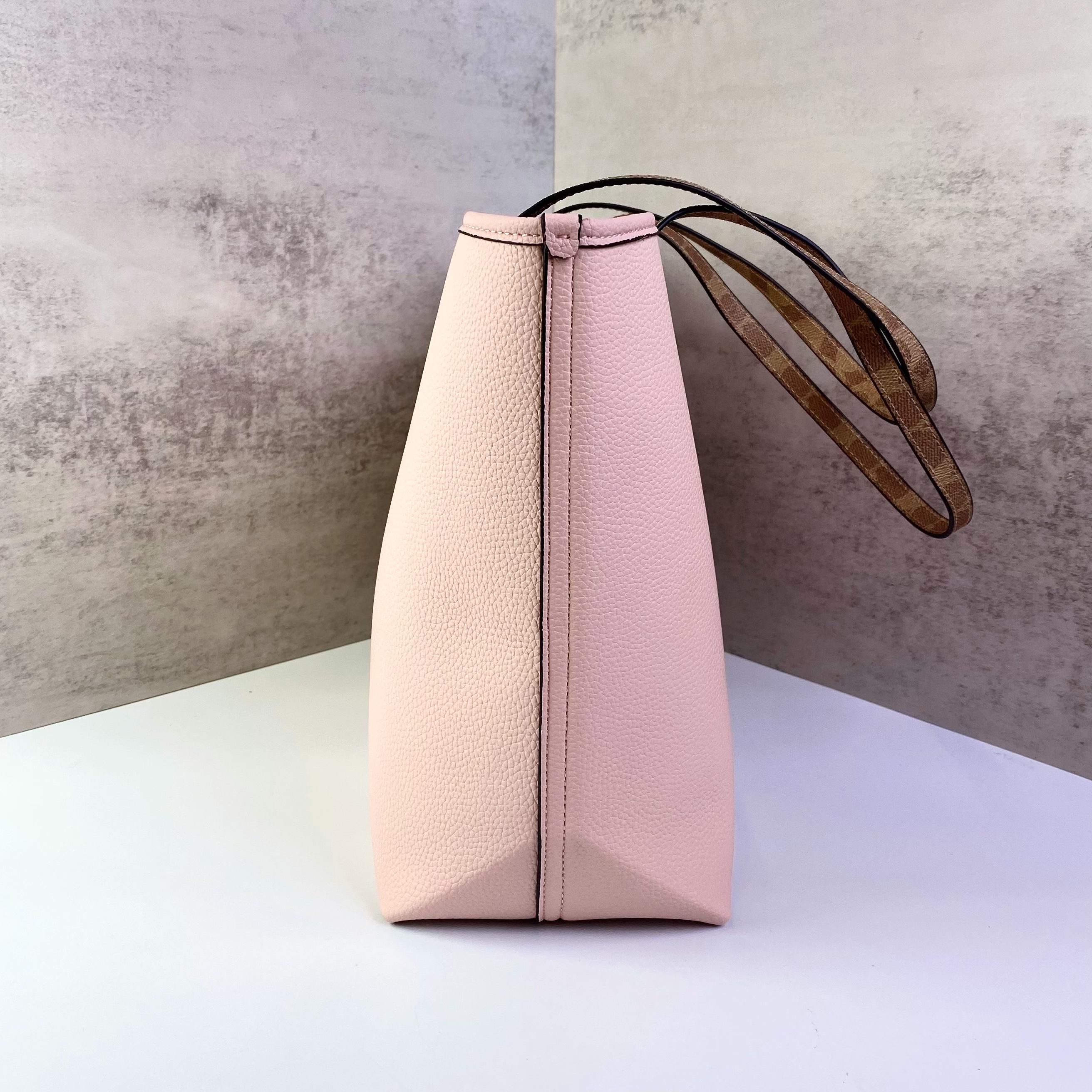 Túi Coach City Tote Bag With Shell Charm DS L.Pink