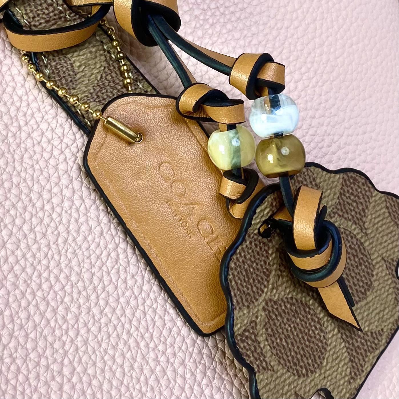Túi Coach City Tote Bag With Shell Charm DS L.Pink