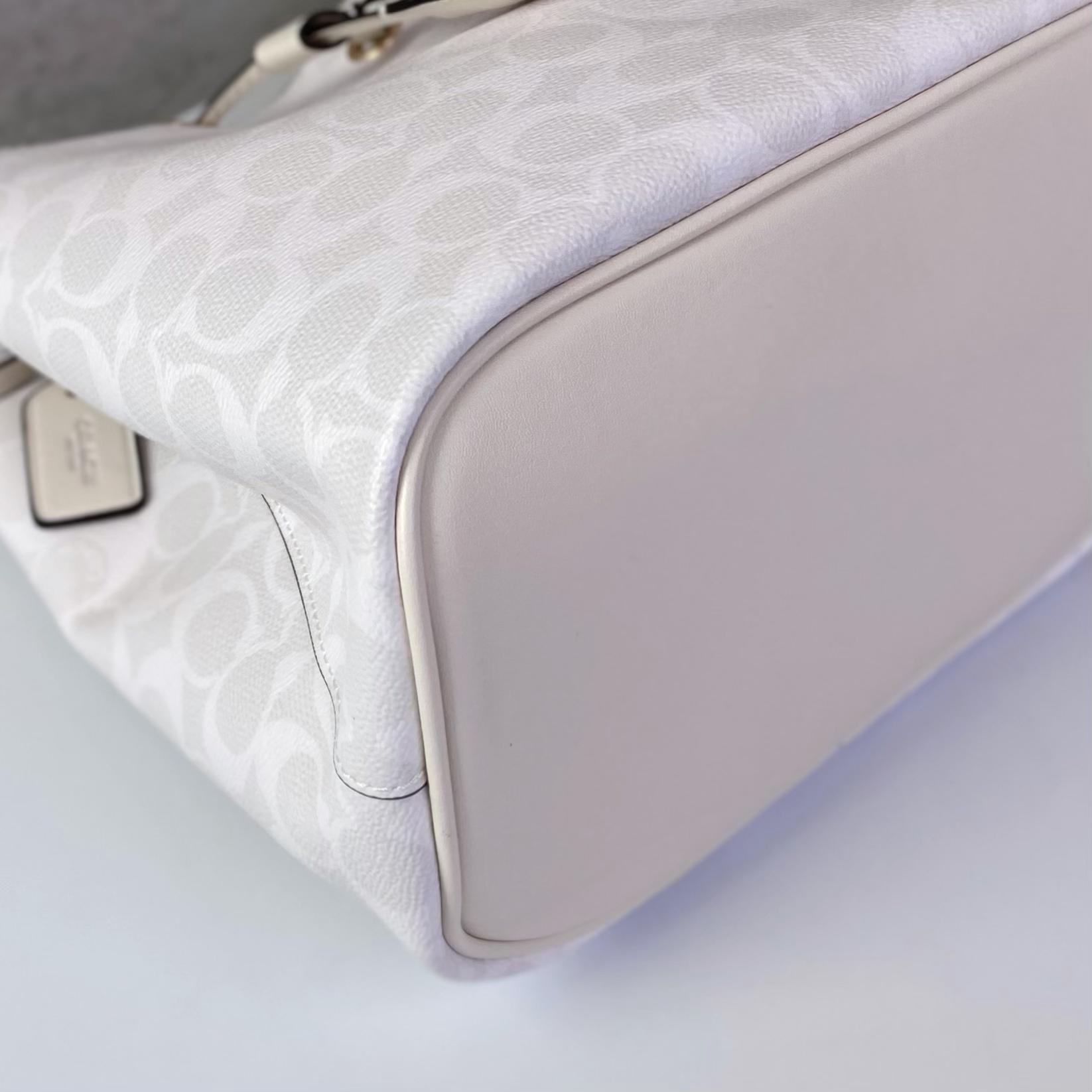 Túi Coach Rowan Bucket Bag In Signature Canvas DS White