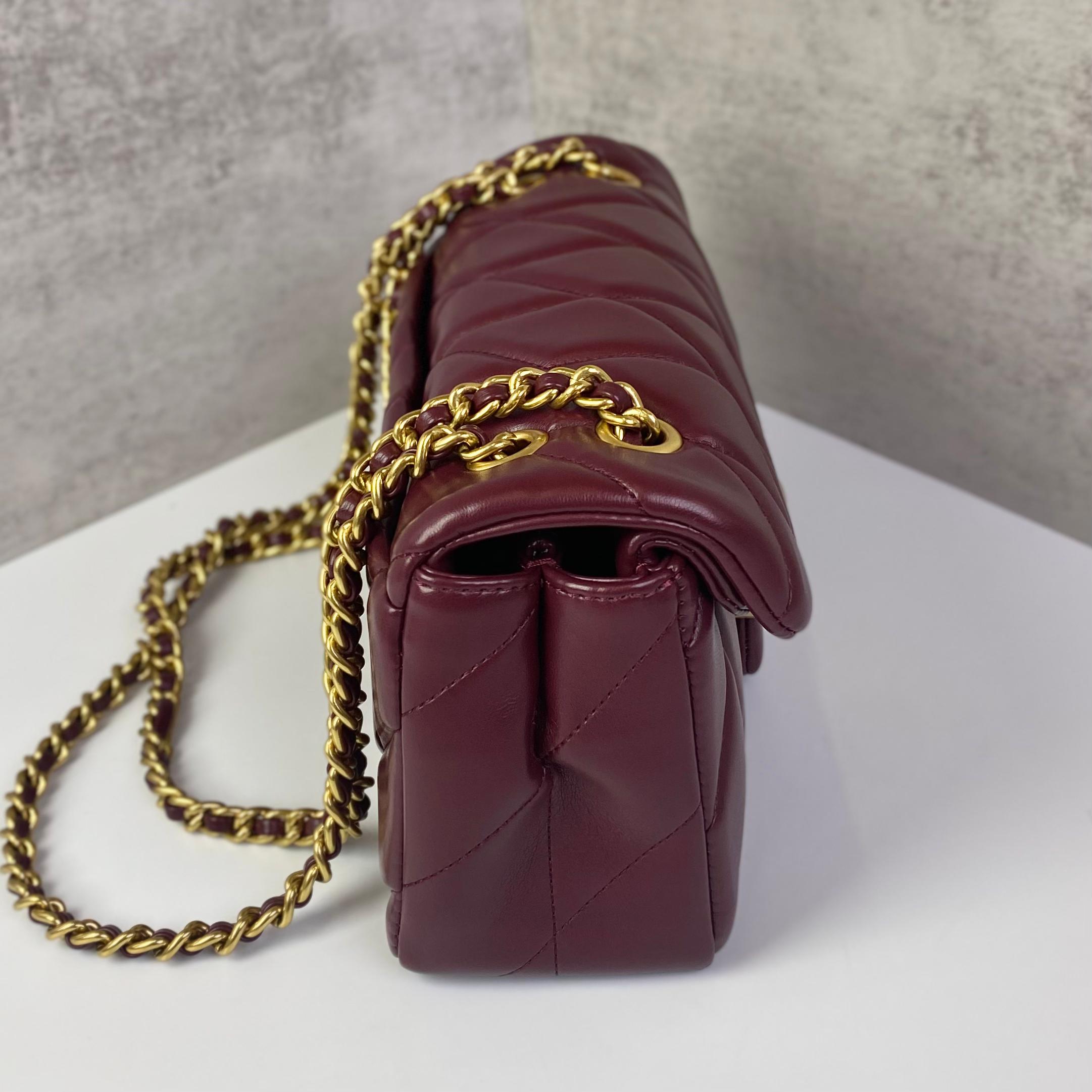 Túi Coach Tabby 26 Shoulder Quilting DS Red/Gold -