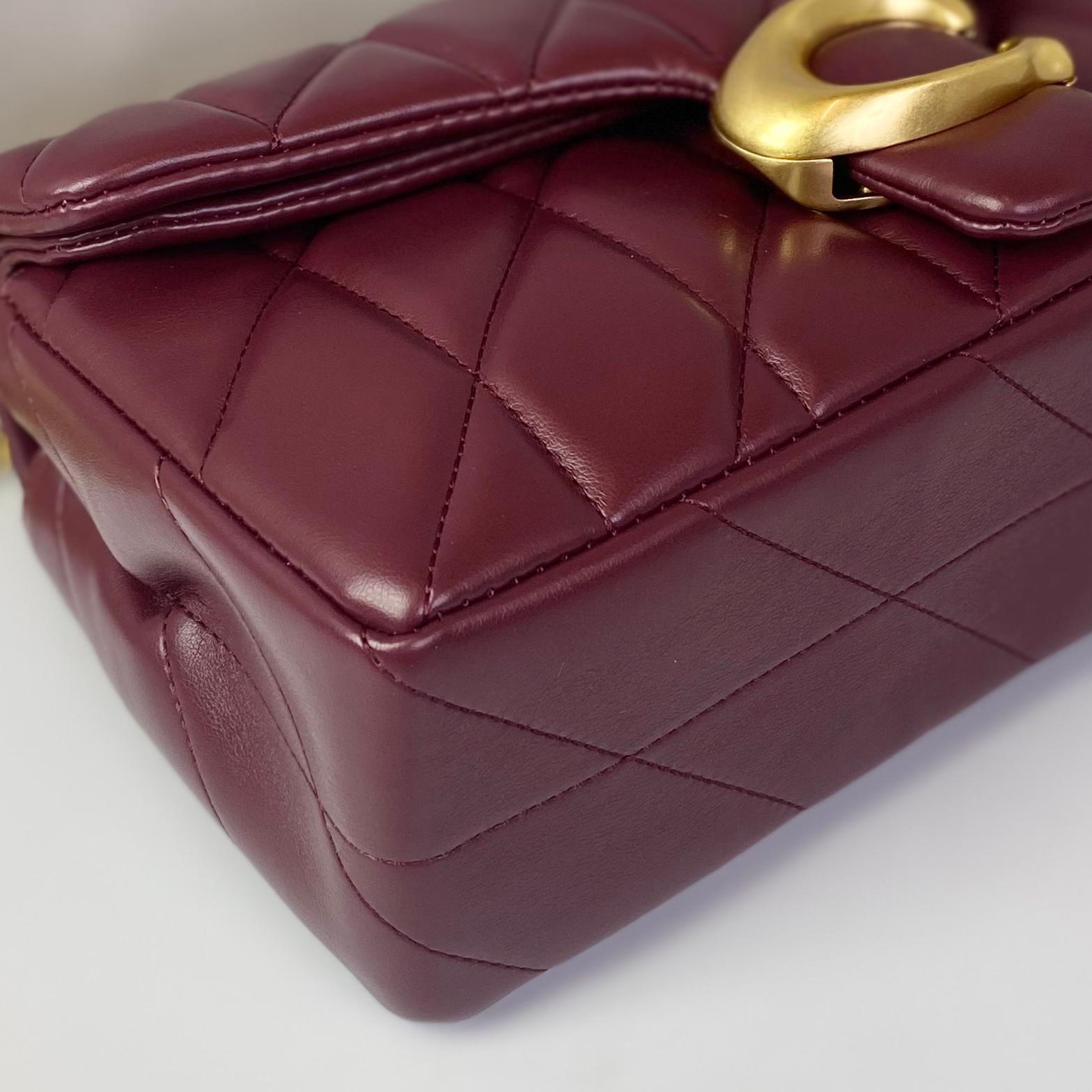 Túi Coach Tabby 26 Shoulder Quilting DS Red/Gold -